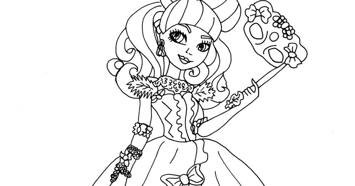 Free Printable Ever After High Coloring Pages Blondie Lockes