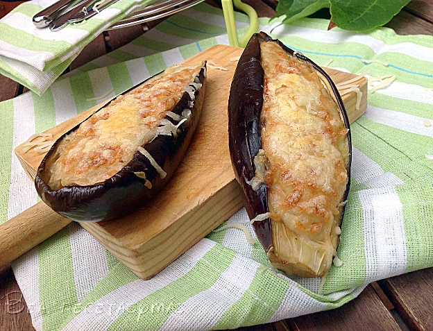 Berenjenas rellenas de salmón ahumado (Para Thermomix)