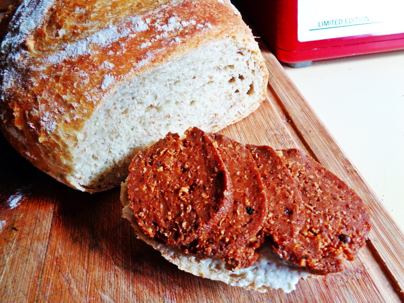 Bryanna Clark Grogan’s Vegan Feast Kitchen/ 23rd Century Table MY SEITAN "SALAMI" (WITH