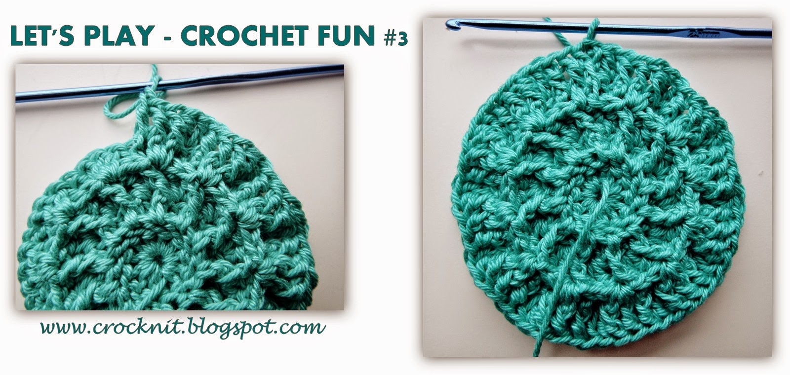 free pattern crochet makeup remover pads