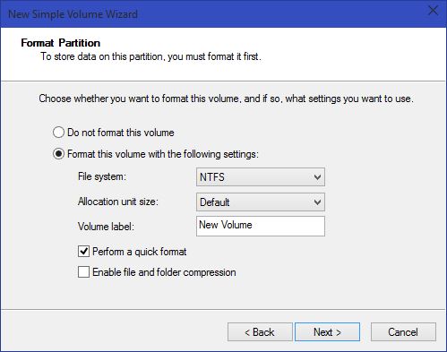 Cara membuat Partisi baru di Windows 10