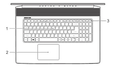 Acer Aspire VN7-792G Keyboard View