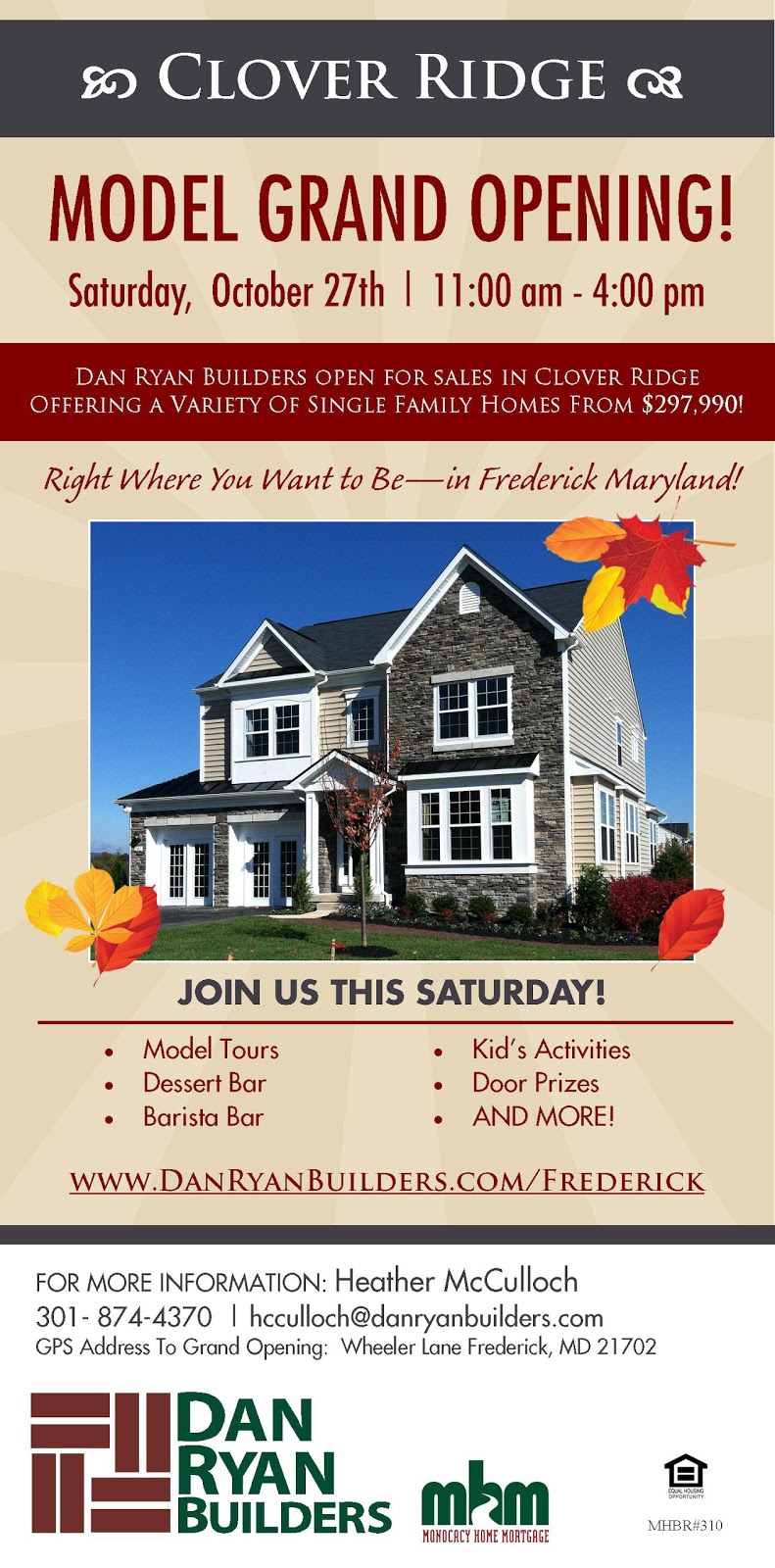 Dan Ryan Builders Model Grand Opening THIS WEEKEND!