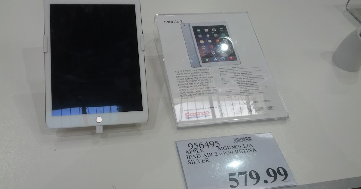Apple iPad Air 2 64GB (Silver) Costco Weekender