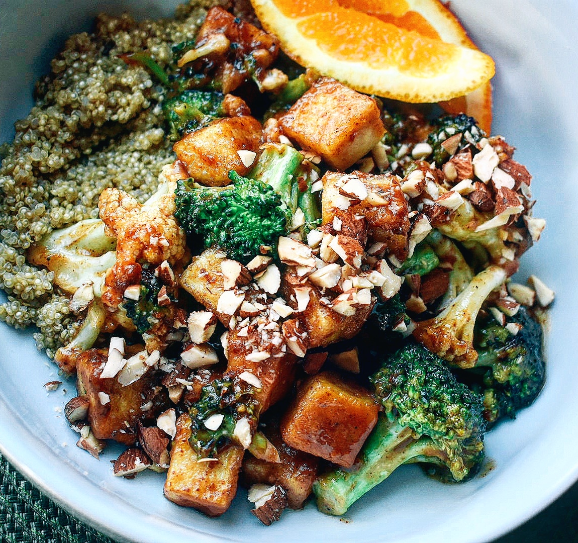 Tofu StirFry with Almond Butter Citrus Sauce Chef Jen
