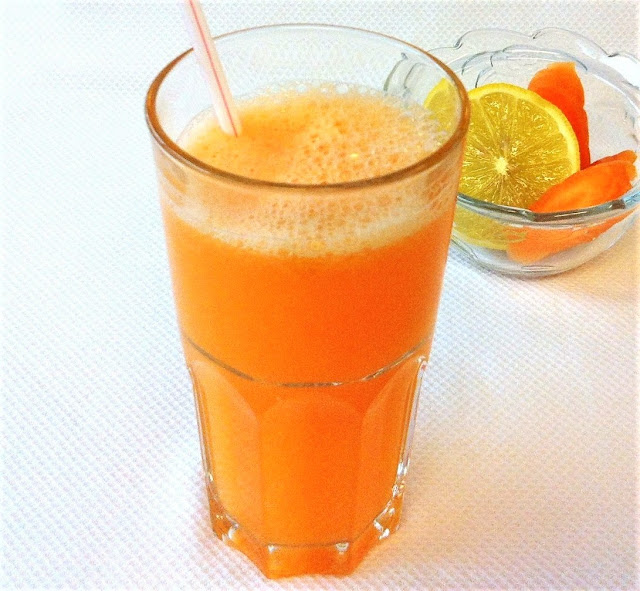 Suco de limão e cenoura