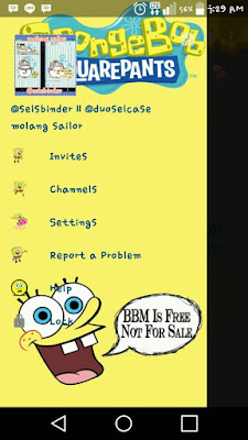 BBM Mod Spongebob Free Versi 2.12.apk Terbaru