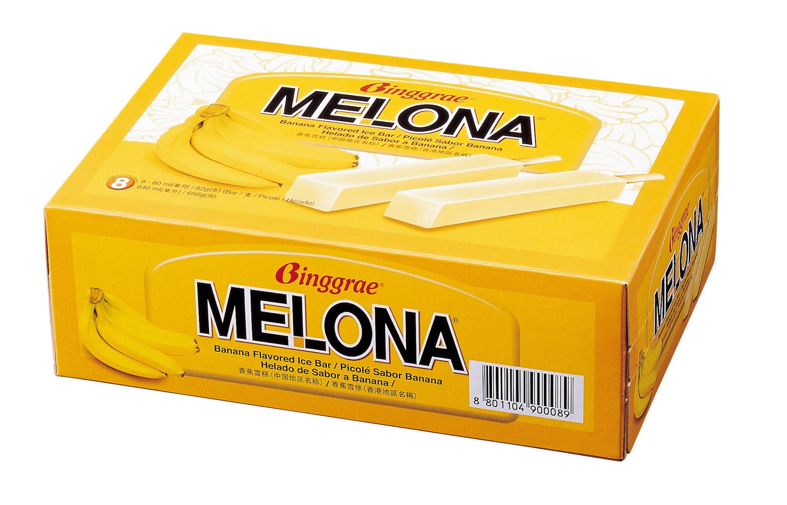 Binggrae Melona Refreshing Banana Flavoured Ice Bar