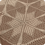 Tapete con motivos de Estrellas a Crochet Tapete con motivos de Estrellas a Crochet