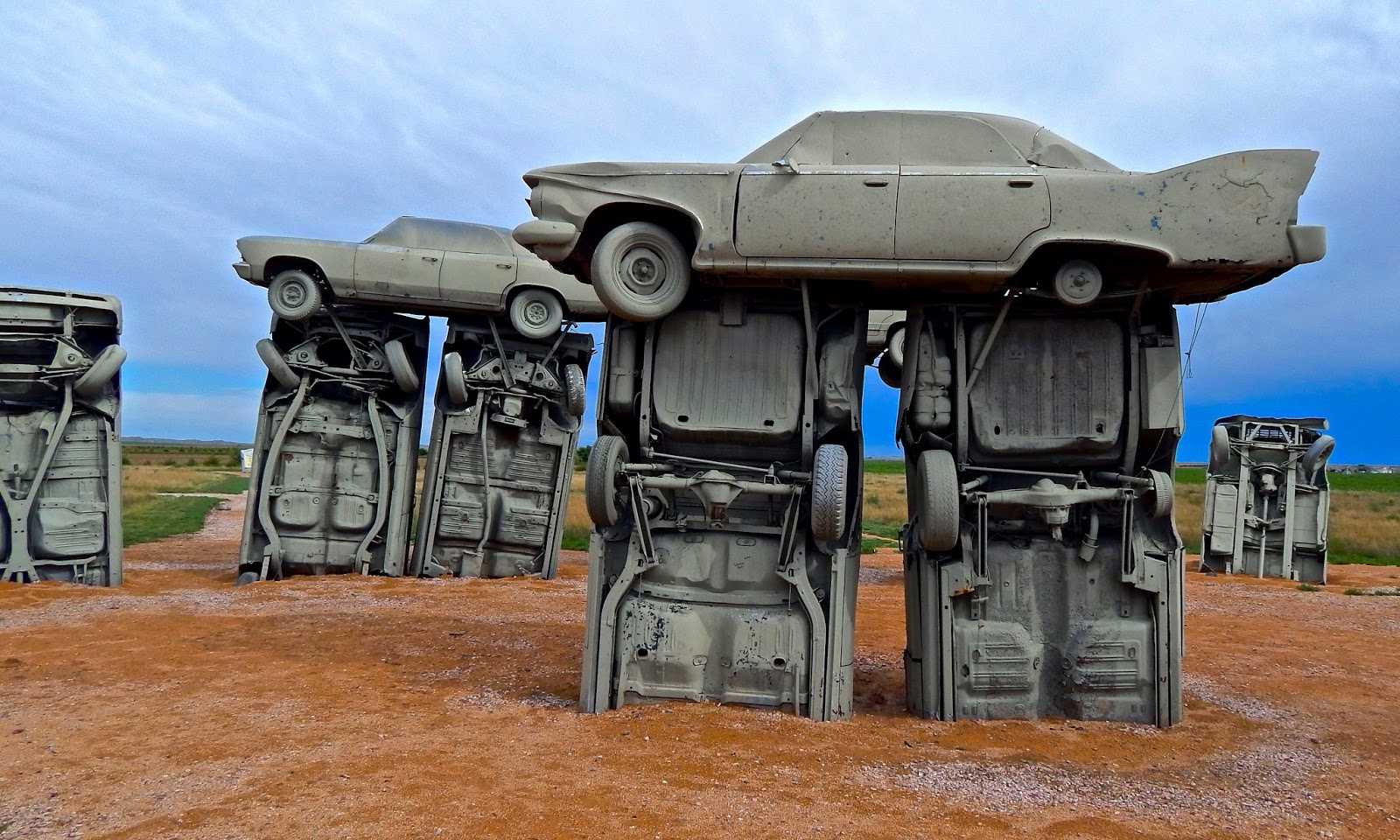 Impression Evergreen Carhenge, Nebraska