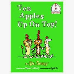 Ten Apples Up On Top Counting and Stacking Dr. Seuss Preschool activity