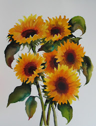 watercolor sunflower sunflowers painting tattoo paintings sold sun flowers nel everyday tattoos