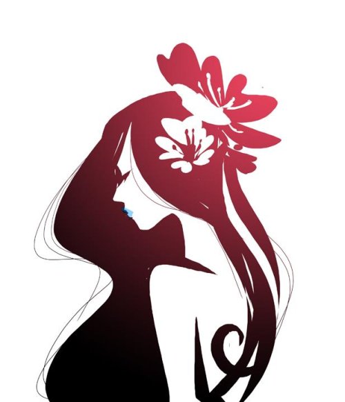 sho murase ilustrações singelas minimalistas espaço negativo mulheres super heroínas Flores no cabelo
