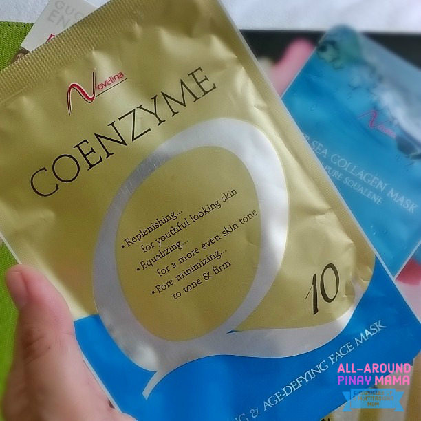 Novelina Deep Sea Collagen with Pure Squalene, Novelina Coenzyme Anti-Aging & Age-Defying Face Masks, Novelina. Affordable Face Mask, Best Face Mask, Face Mask PH, AAPM Tipid Ganda, My Cosmetic Fixation, Product Review, SJ Valdez, All-Around Pinay Mama blog