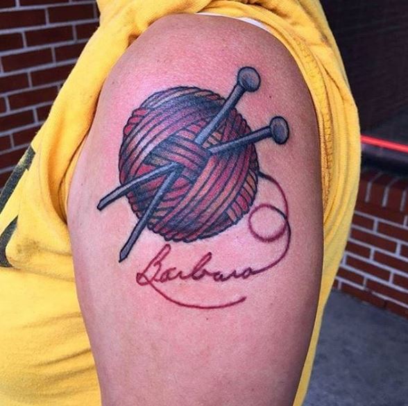 50 Adorable Knitting Tattoos Ideas and Designs (2018) TattoosBoyGirl