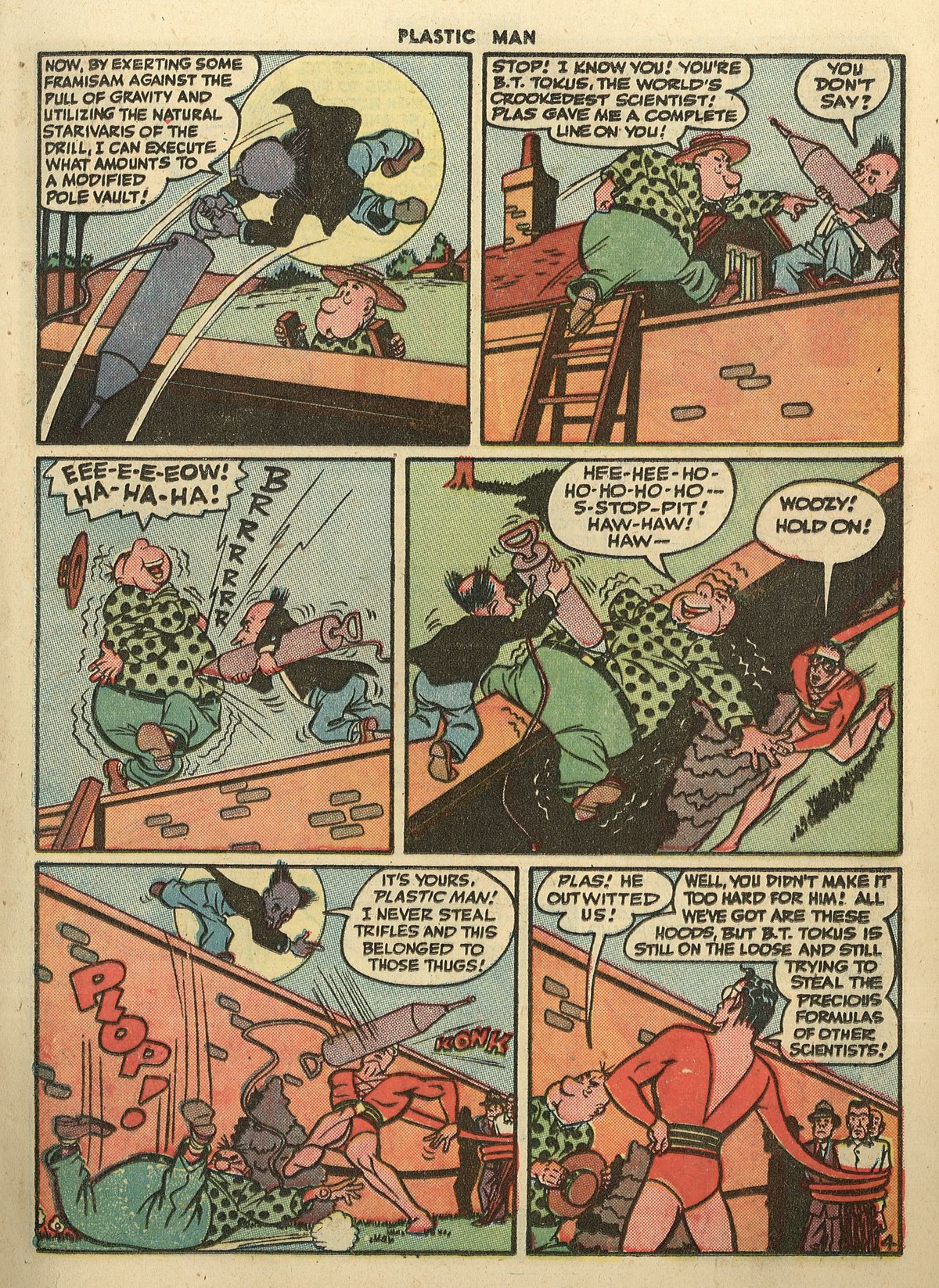 Read online Plastic Man (1943) comic -  Issue #3 - 19