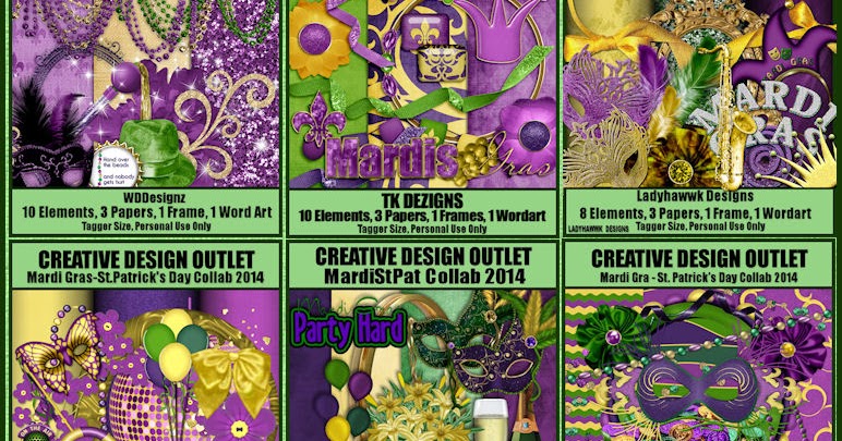 Always' Creations: CDO Designers Mardi Gras/St. Patty Collab 2014