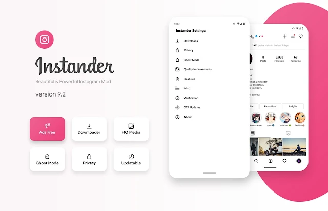 Instander Aplikasi Mod Instagram Fitur Super Lengkap Instander Aplikasi Mod Instagram Fitur Super Lengkap