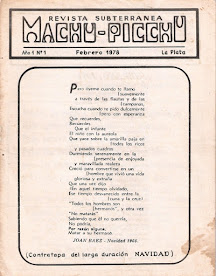 Revista subterránea de cultura MACHU-PICCHU (1978)
