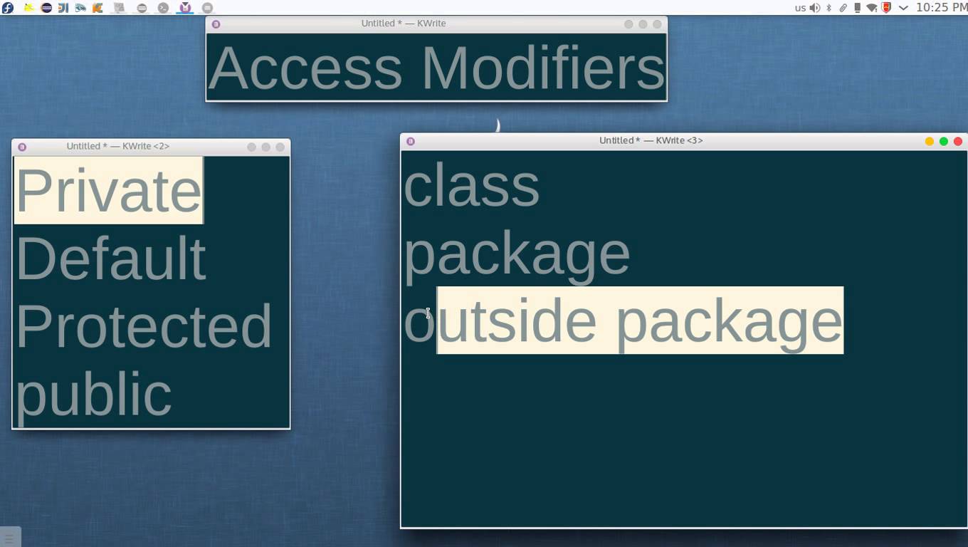 151 java Access modifiers public and difference انواع الاكسس موديفاير ...