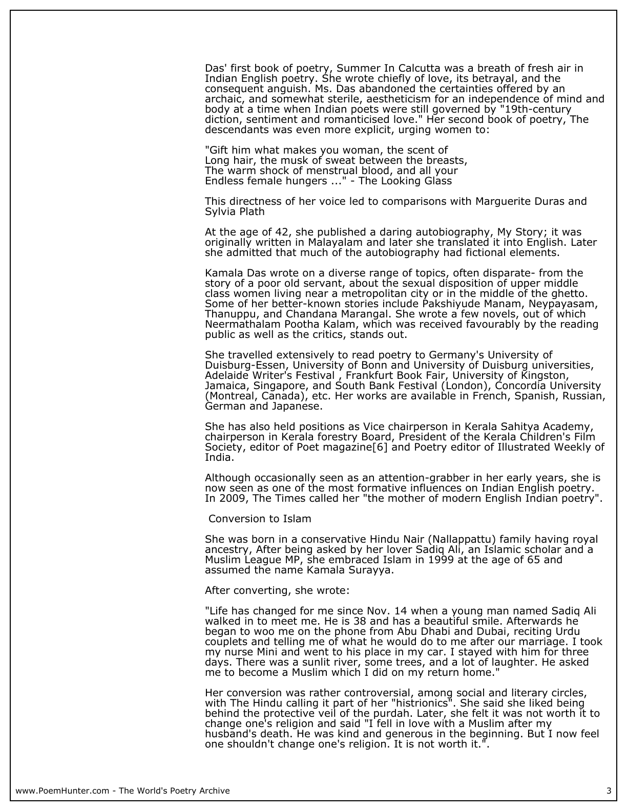 Love in kamala dass poetry essay picture