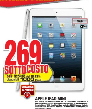 ipad offerte volantino