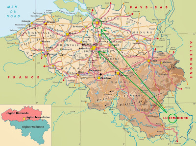 Belgium map mappi pays belgique carte villes countries maps leptitludeparlemonde: cogels-osylei