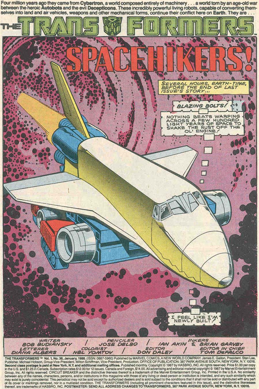 Read online The Transformers (1984) comic -  Issue #36 - 2