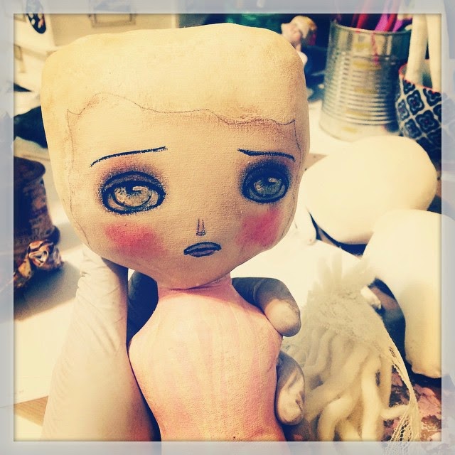 Sharing the doll making process