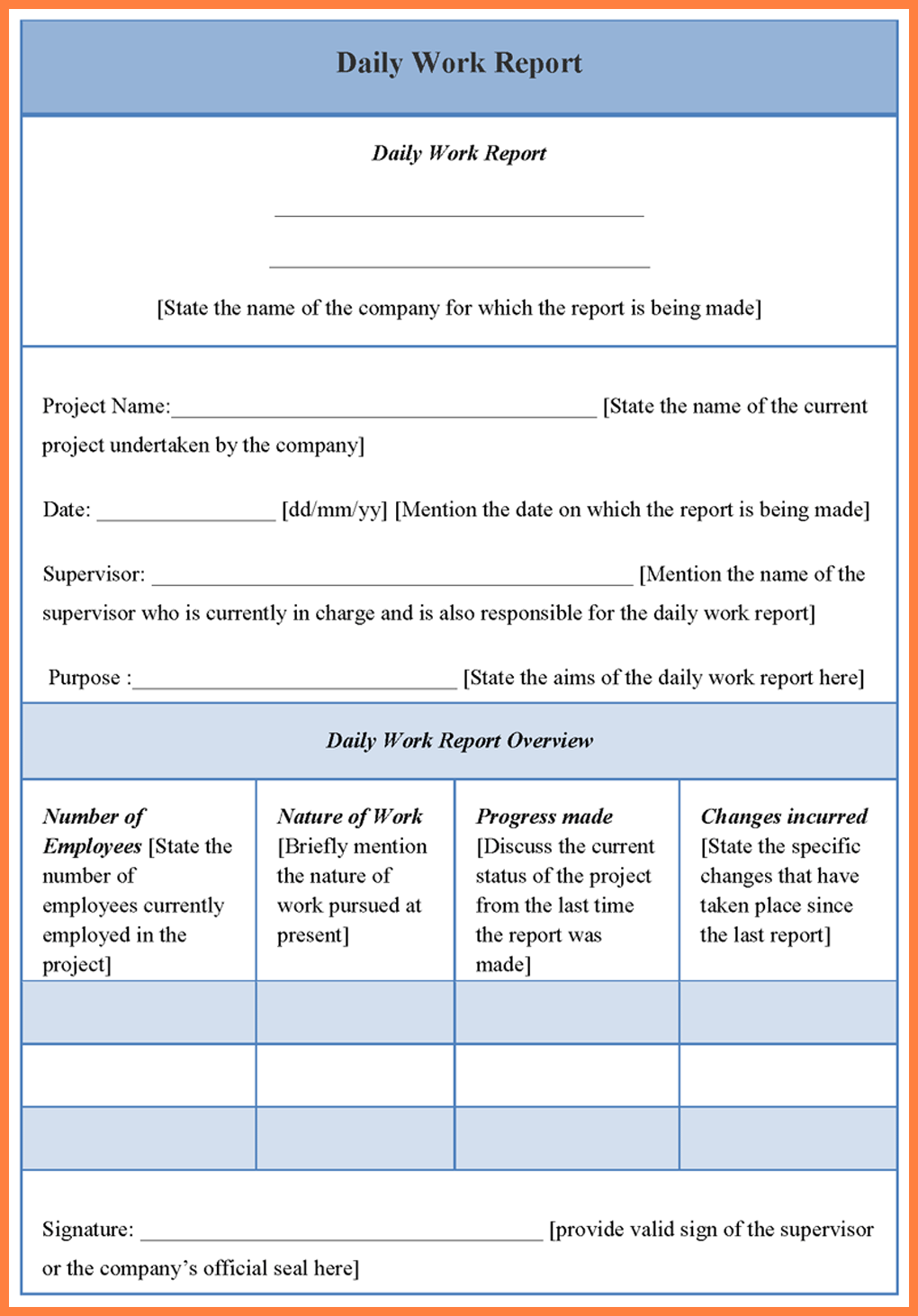 work report template modern resume template ideas