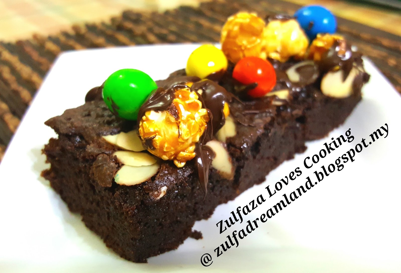 ZULFAZA LOVES COOKING CHOCOLATE BROWNIES KEDUT