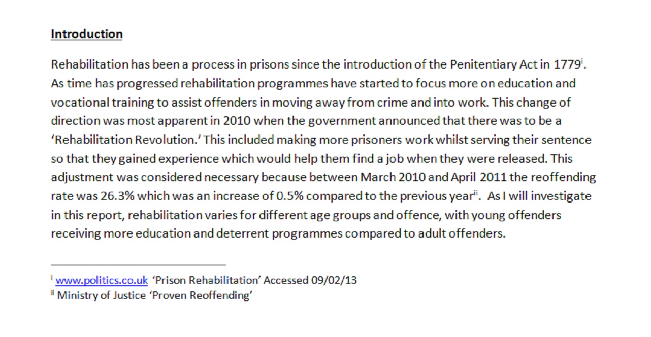EPQ Can Someone Ever Be Rehabilitated Back Into Society 2013 EPQ Can Someone Ever Be Rehabilitated Back Into Society 2013