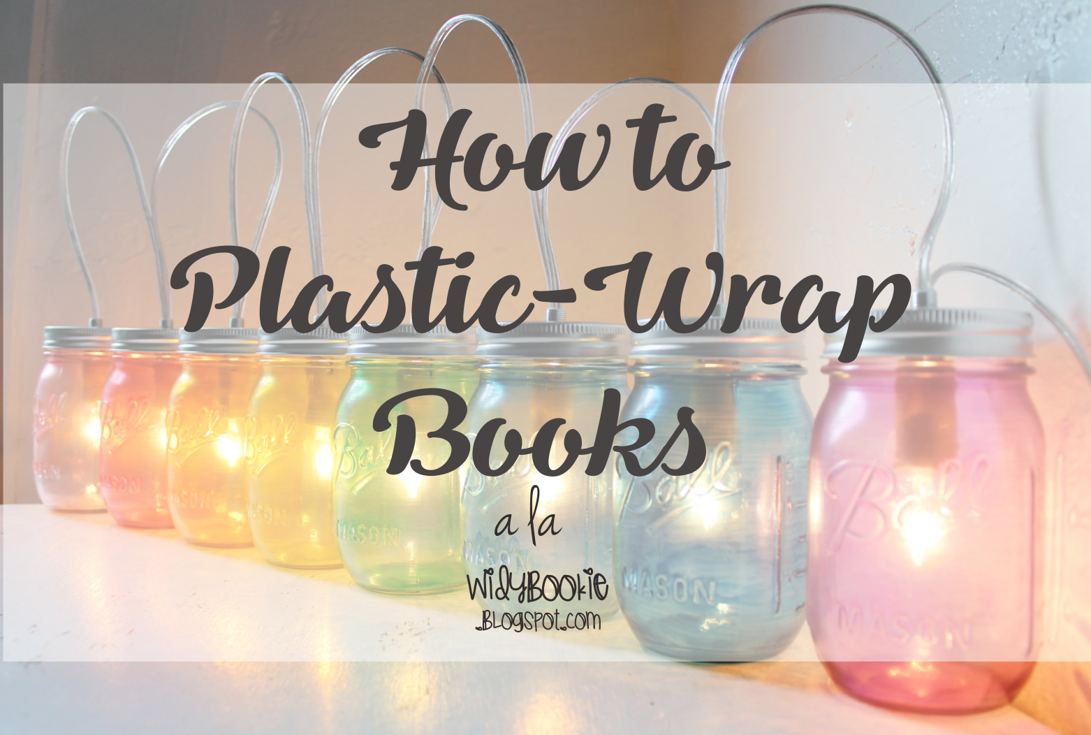 Widy Bookie, a blog by wenny widy How to PlasticWrap Books a la Widy