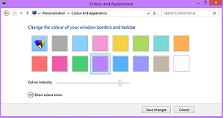 Cara mengganti warna di windows 8