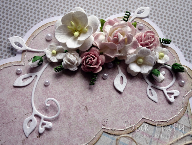 Floral cupcake card