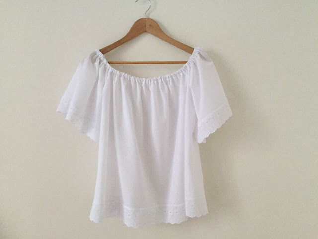 DIY Ropa premama blusa sin hombros patrones gratis. Blog costura y blog diy