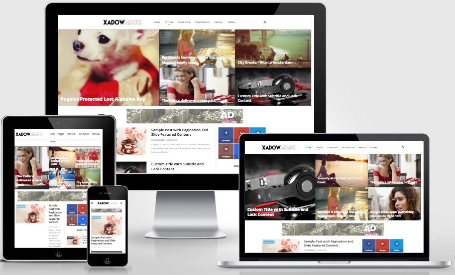 XadowMagz Fully Responsive and Mobile-friendly Blogger Template