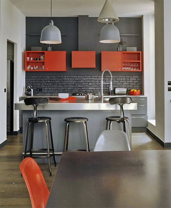 cozinha decorada, cozinha, parede cinza, a casa eh sua, acasaehsua, decor, home decor, interior, decoração