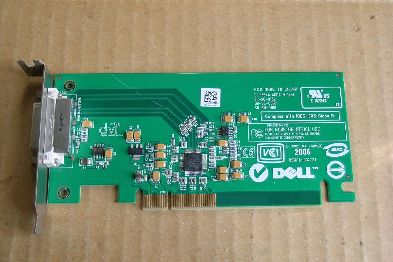 電算機孝行: DELL DVI-ADD2 (DVI-D 出力カード)入手
