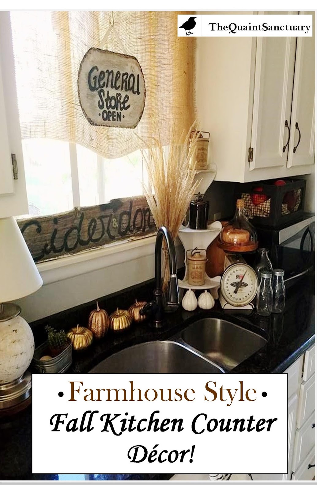 Farmhouse Kitchen Fall Decorating Ideas - Sanctuary Home Decor