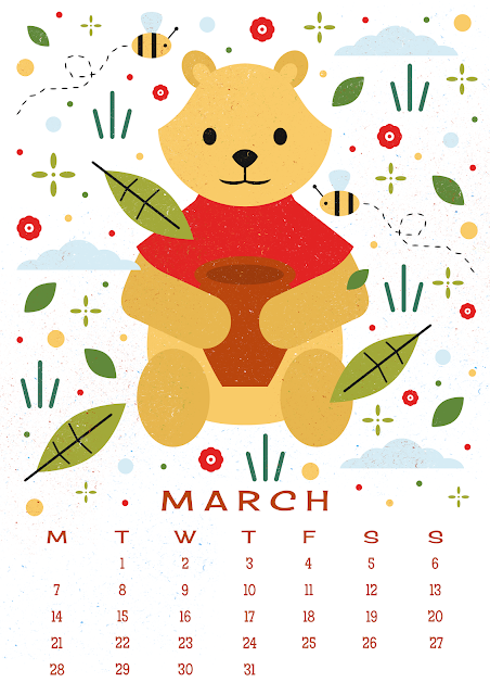 Carly Watts Art & Illustration: Free Printable: March Calendar