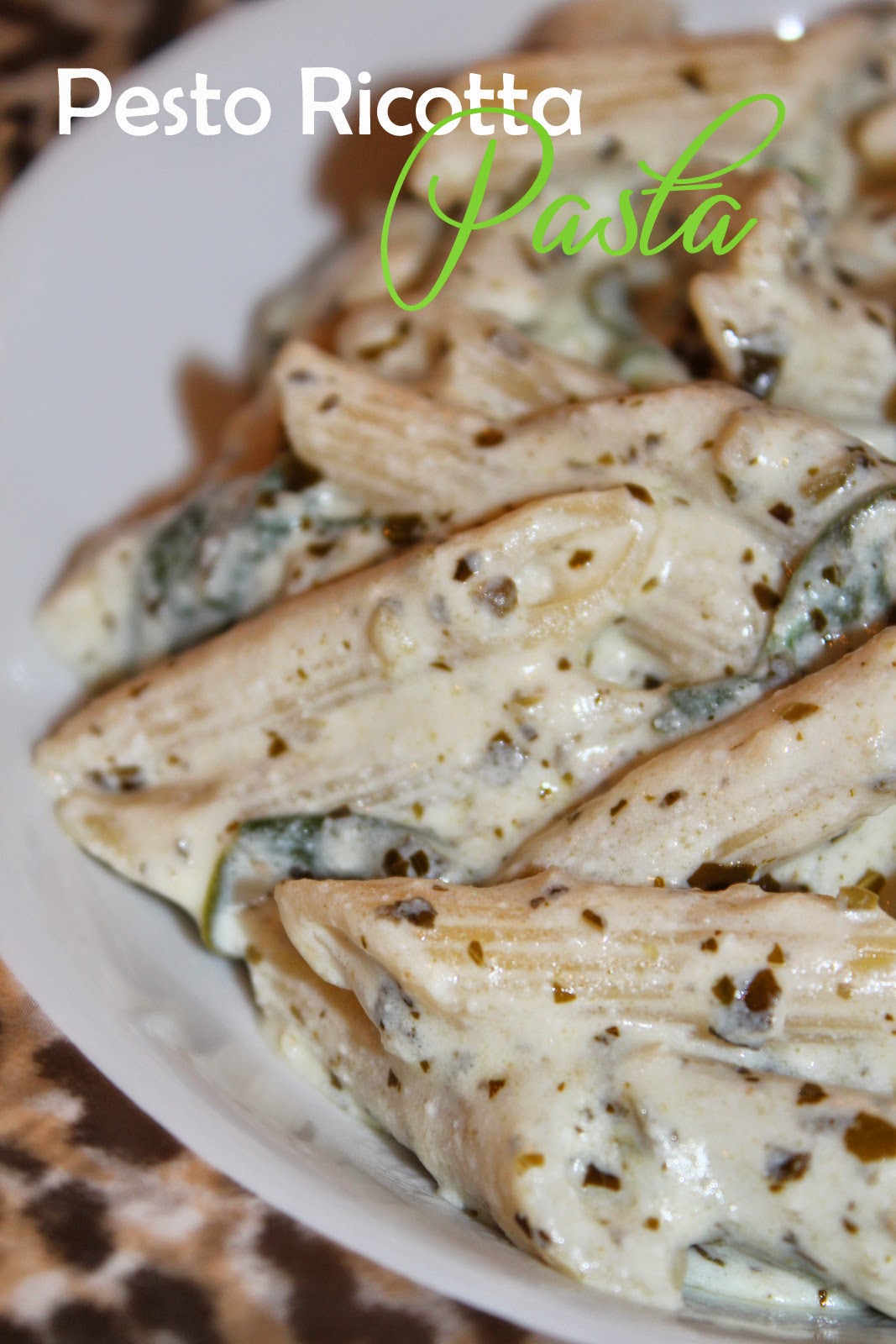 The Harris Sisters Pesto Ricotta Pasta