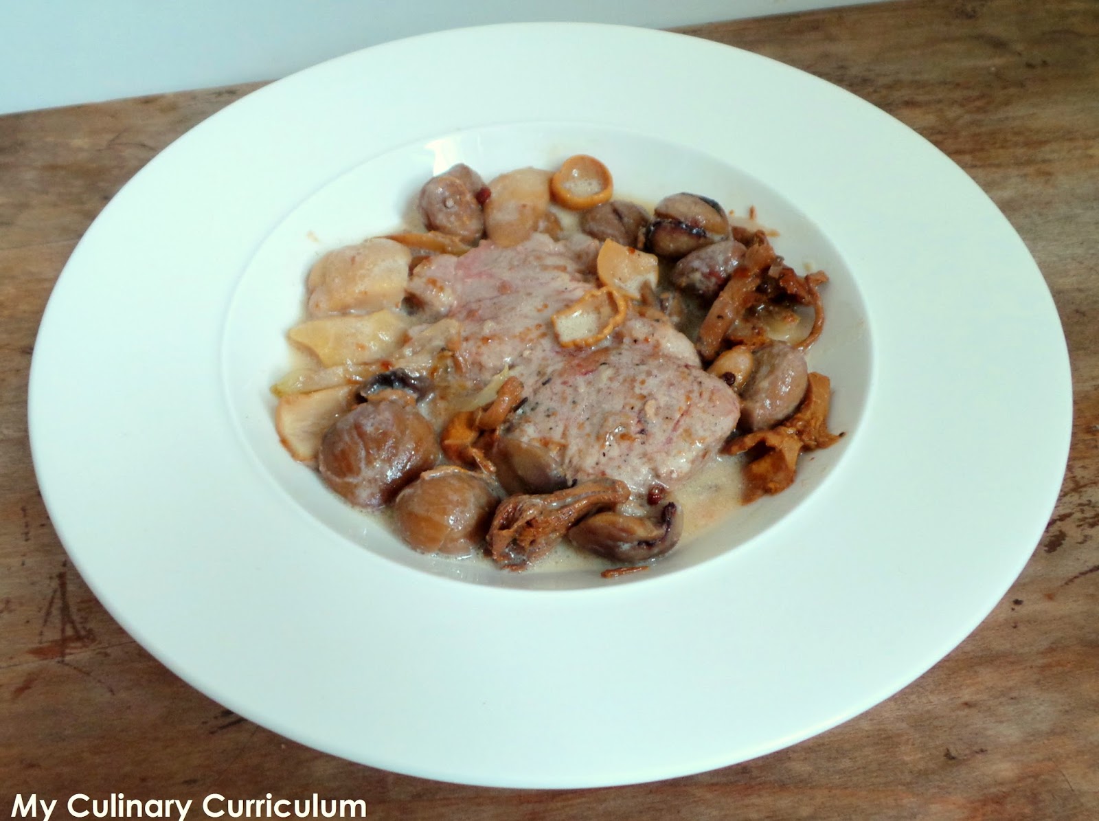 My Culinary Curriculum Tournedos de filet mignon de porc aux cèpes