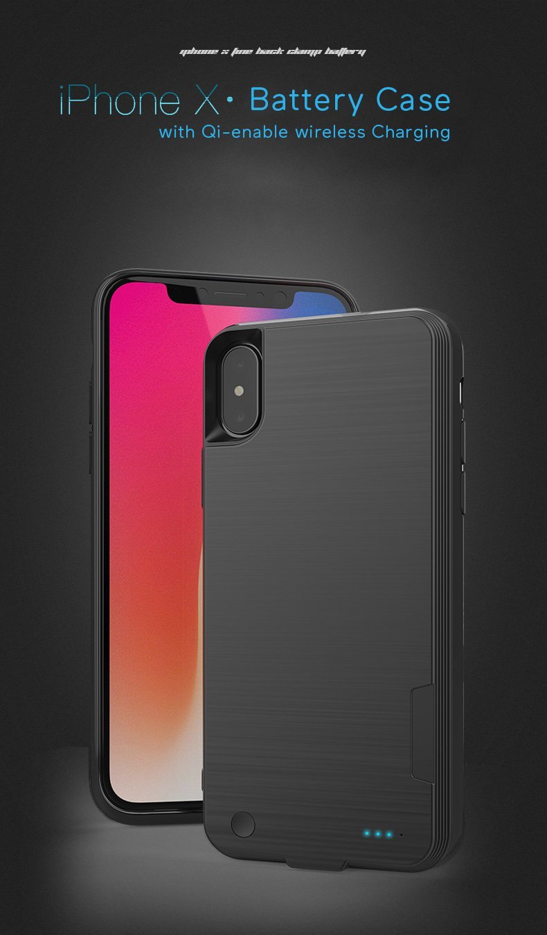 Best iPhone X thin battery case with wireless charging