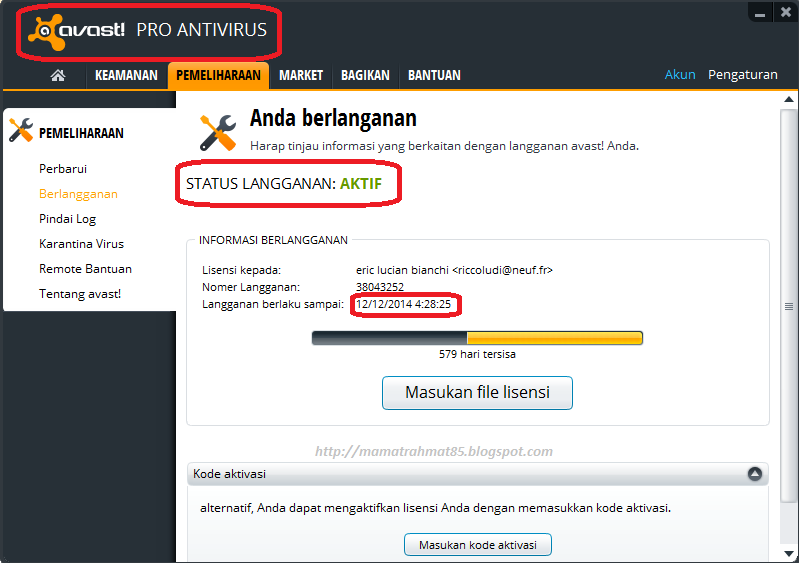 Cara Register Avast Free Menjadi Pro MR85 Computer Solution
