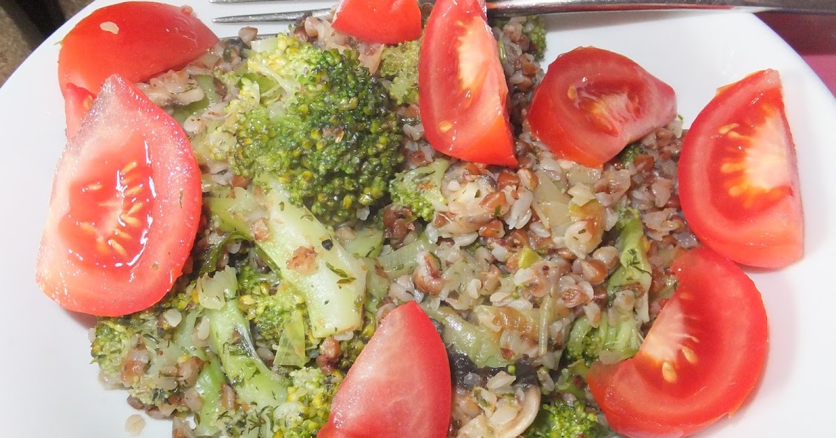 Buckwheat with Leeks, Mushrooms and Broccoli