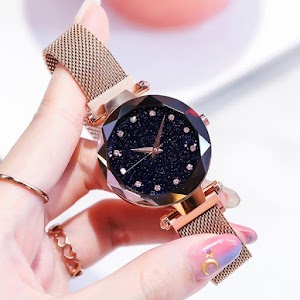 Women Watch Fashion Elegant Magnet Buckle Purple Gold Ladies Luxury Wristwatch Women Watch Fashion Elegant Magnet Buckle Purple Gold Ladies Luxury Wristwatch