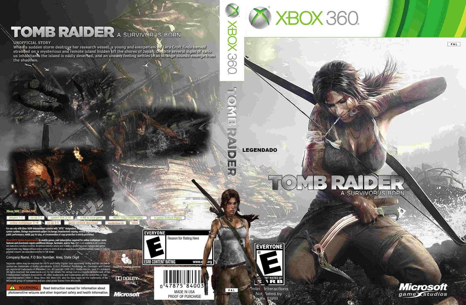 HARD GAMESS: TOMB RAIDER - XBOX 360