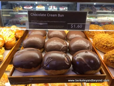 chocolate cream buns at Sheng Kee Bakery in Berkeley, California