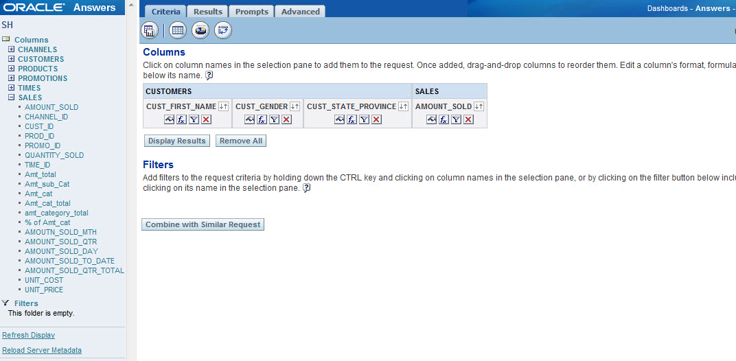 OBIEEbyExample How to Filter data in OBIEE 10g